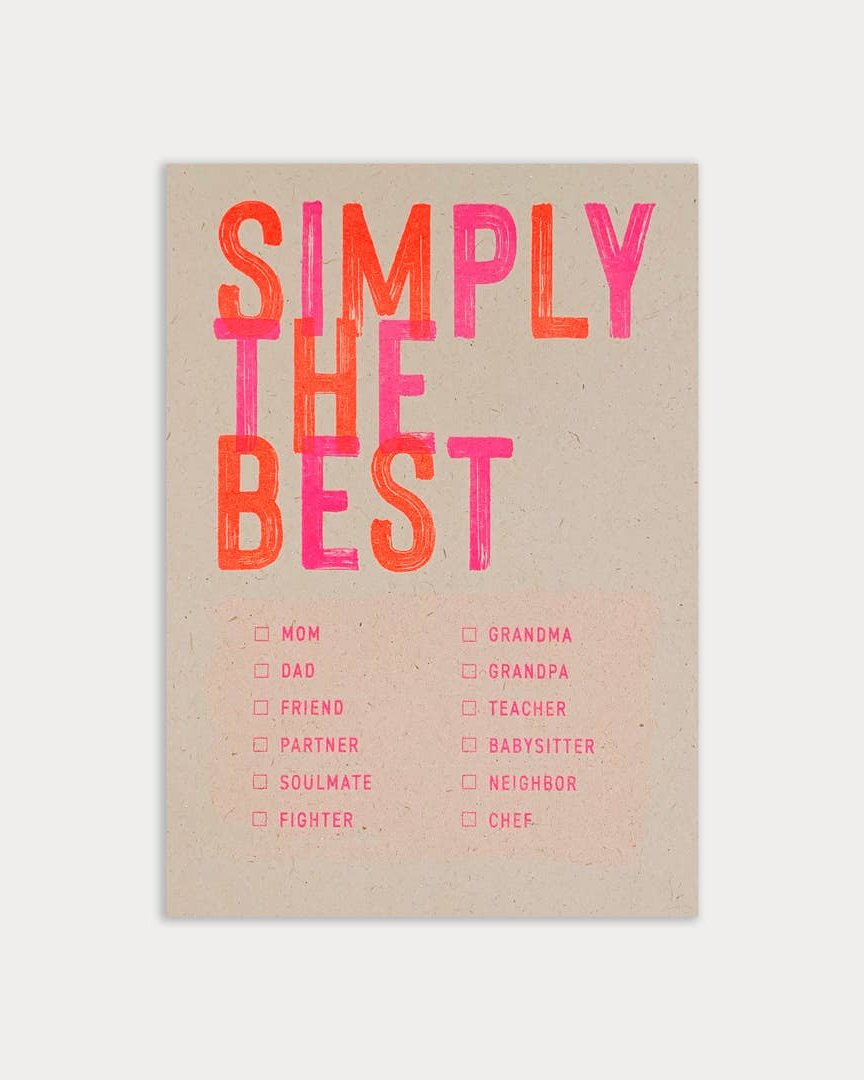 Postkarte / Simply the best