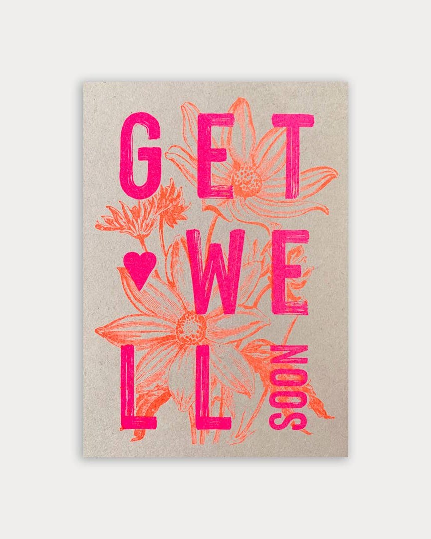 Postkarte / Get well soon