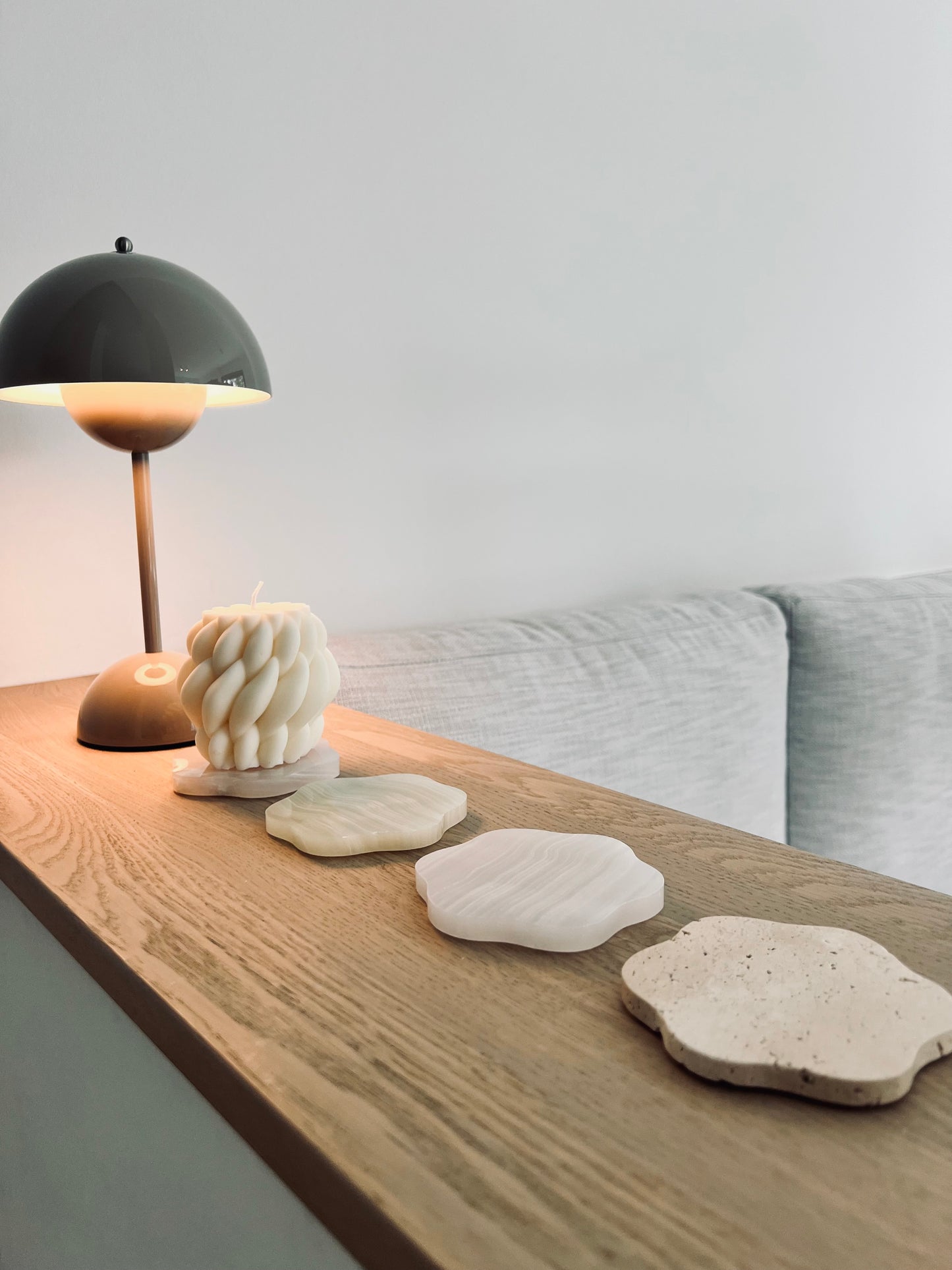 CLOUDS Onyx Untersetzer Set, 4-teilig